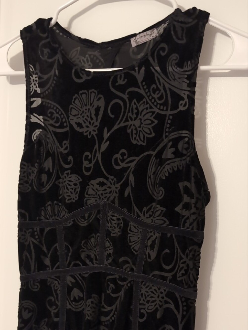 Black Velvety Free People Dress
